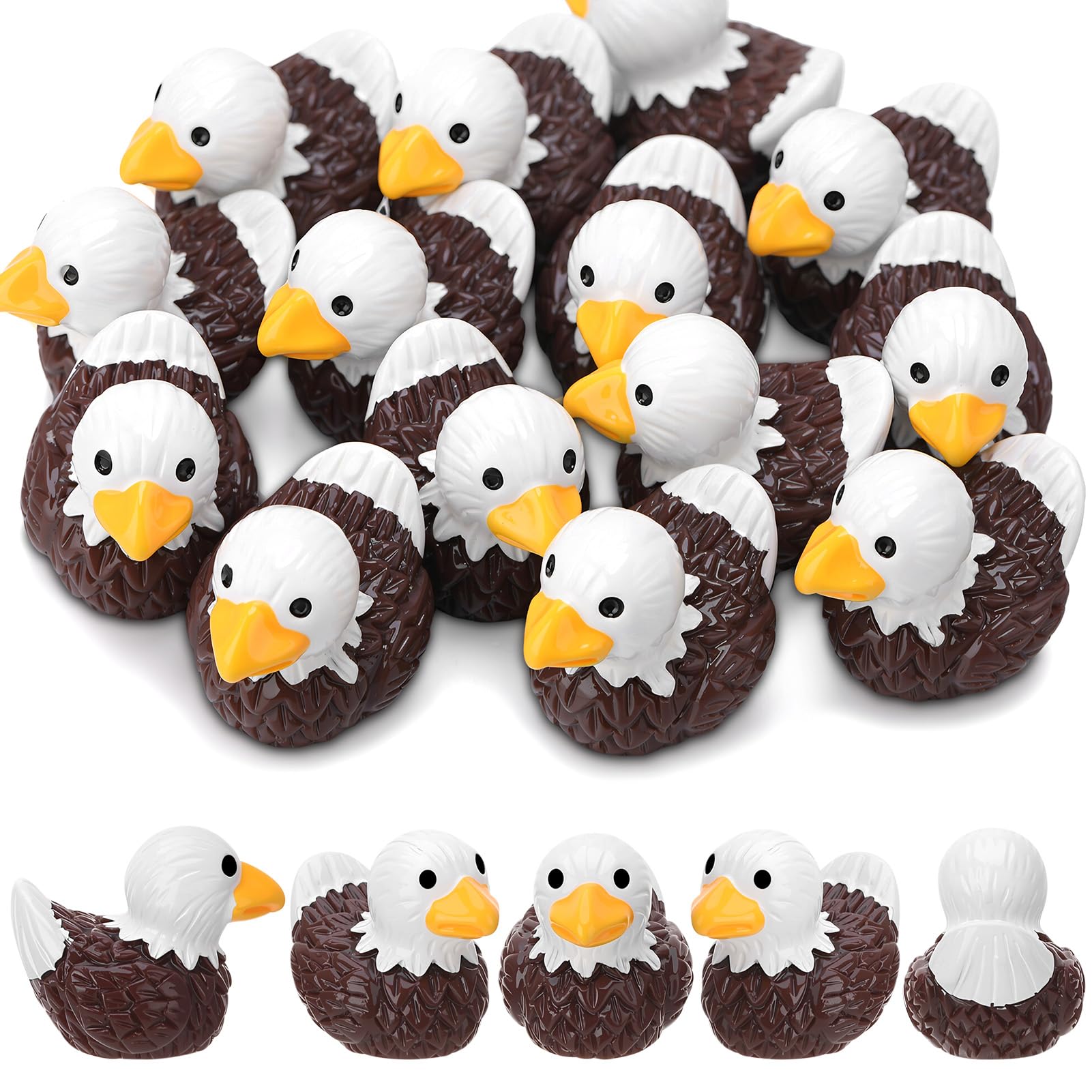 GGSTDDUP mini bald eagle ducks figures for playful display and gifting