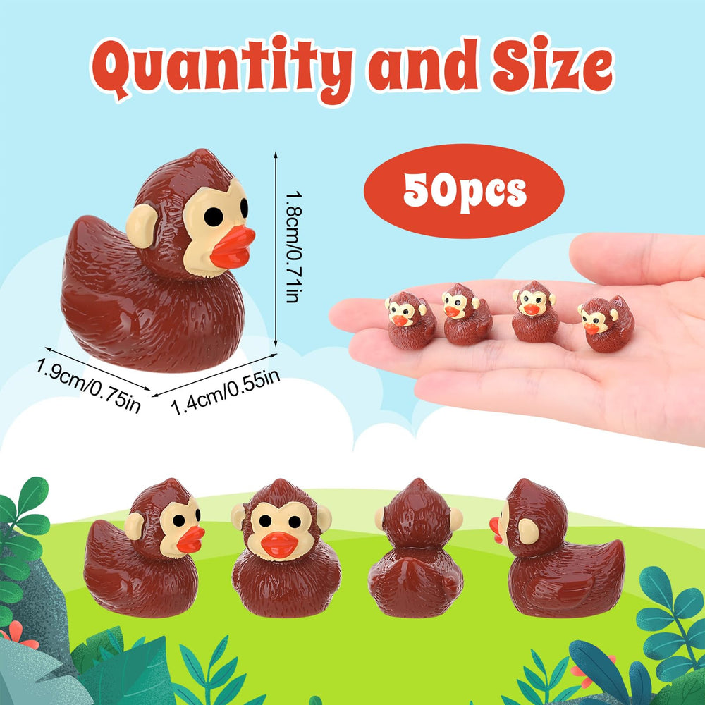 GGSTDDUP mini bigfoot resin ducks add cute desk accents and gifts.