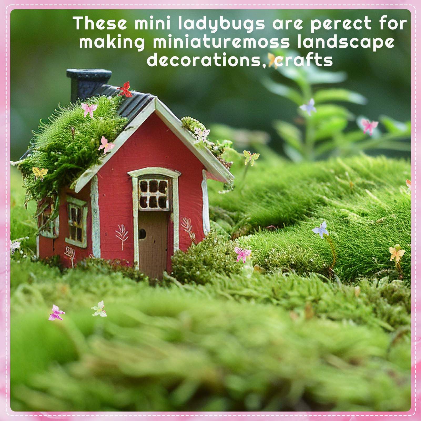 GGSTDDUP resin butterflies with colorful details for decorations