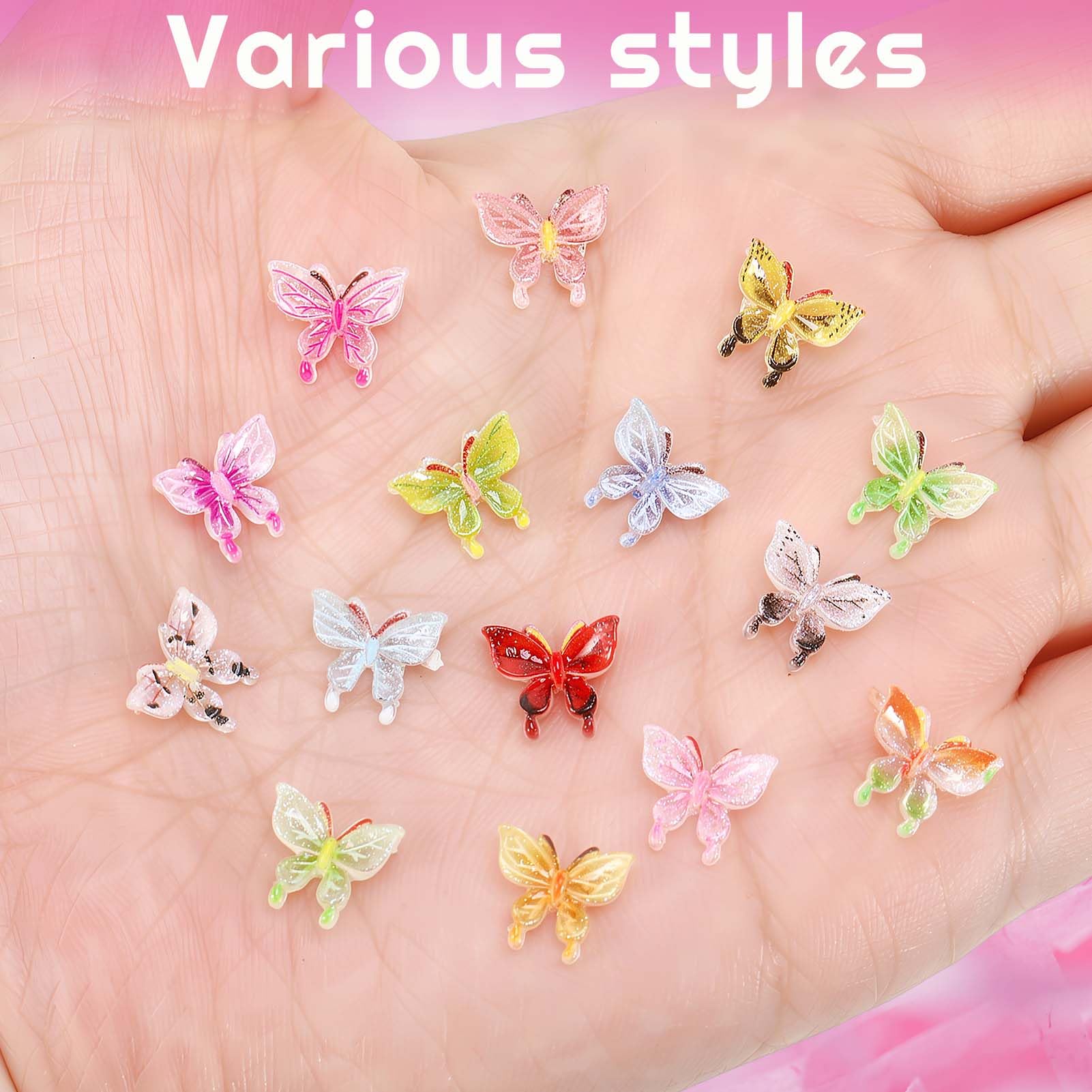 GGSTDDUP resin butterflies used as craft ornaments in projects