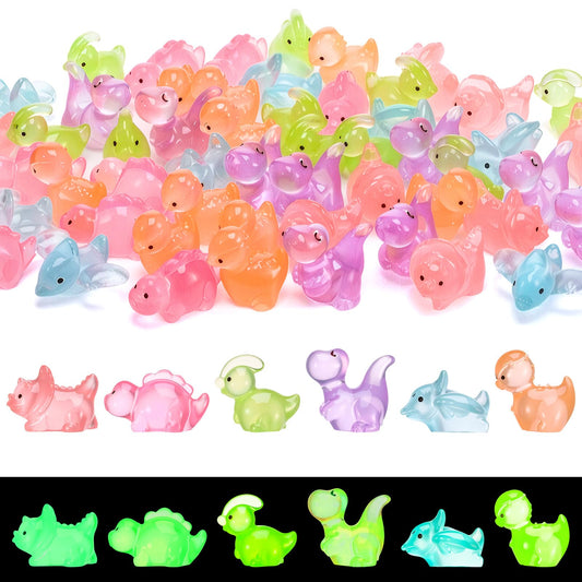 GGSTDDUP green luminous mini dinosaurs for enchanting fairy gardens.