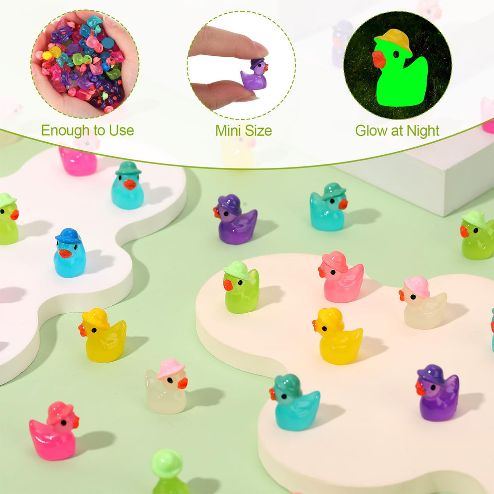 GGSTDDUP resin mini ducks with durable, waterproof material for long-lasting decor.