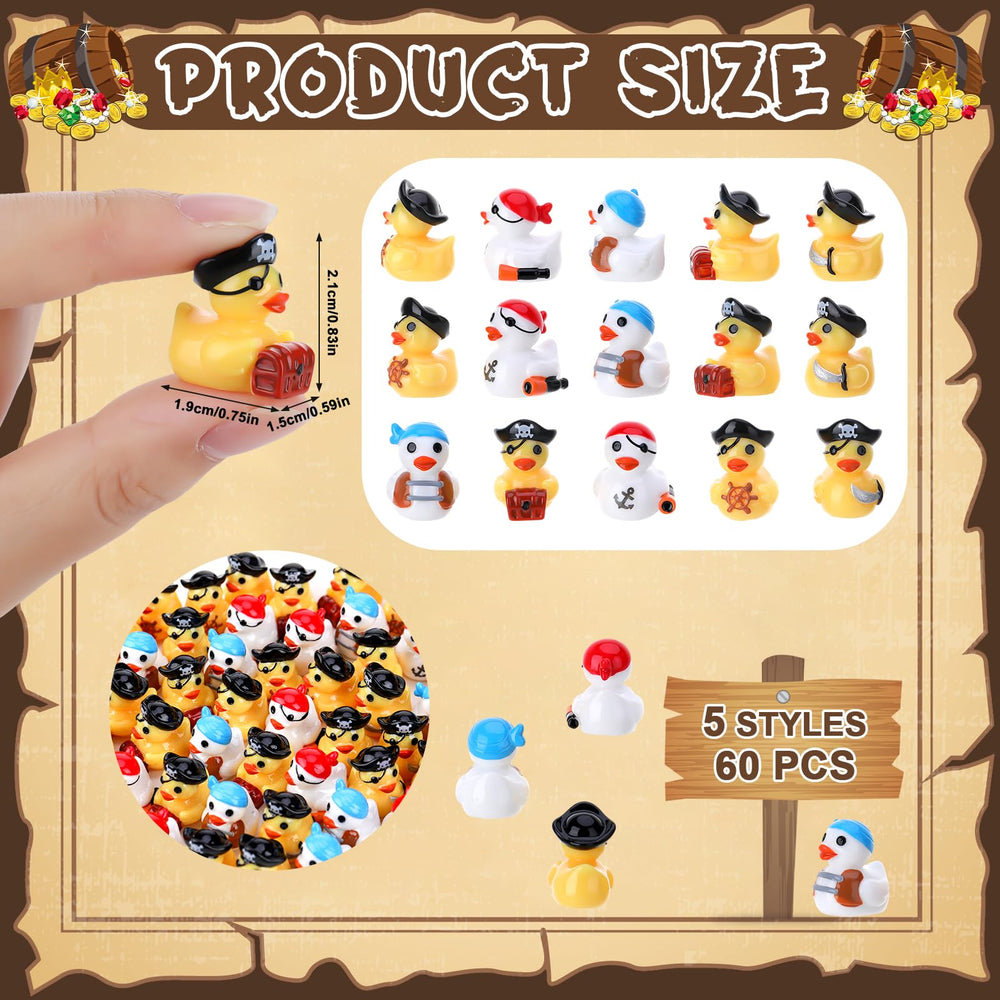 GGSTDDUP pirate ducks five colors set for colorful displays