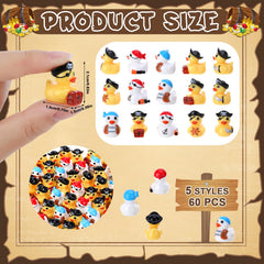 GGSTDDUP pirate ducks five colors set for colorful displays