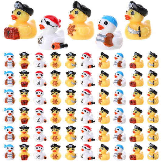 GGSTDDUP pirate ducks 60pcs collection for crafts and party décor