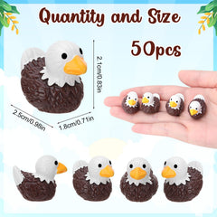 GGSTDDUP resin bald eagle ducks bulk pack adds themed decor
