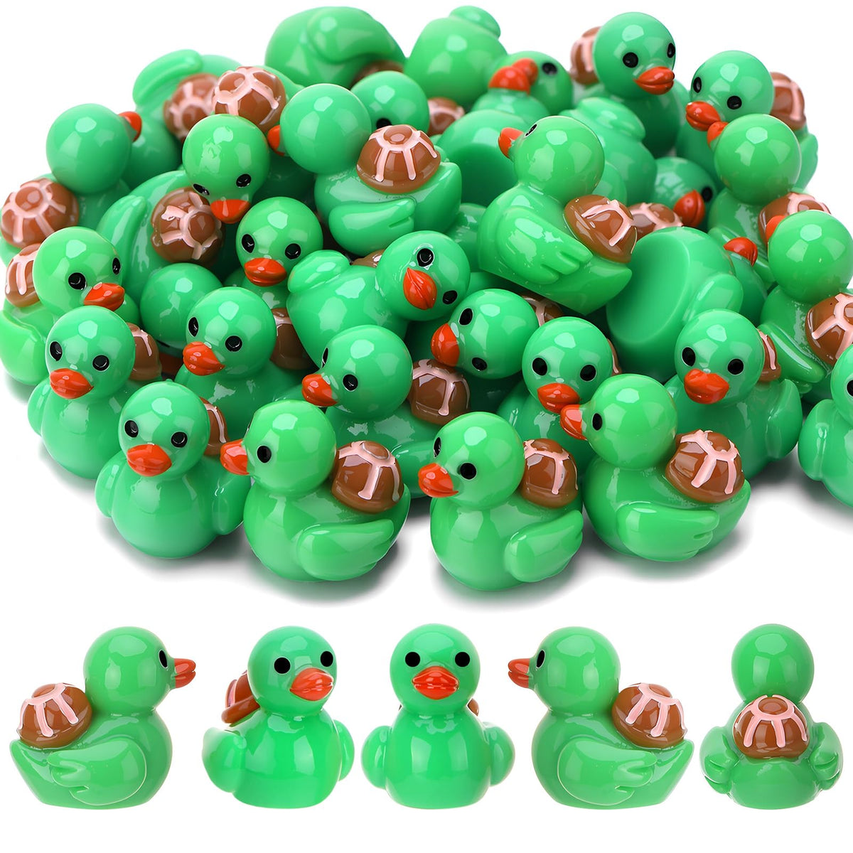 GGSTDDUP turtle ducks toy figures collection for playful display and gifting