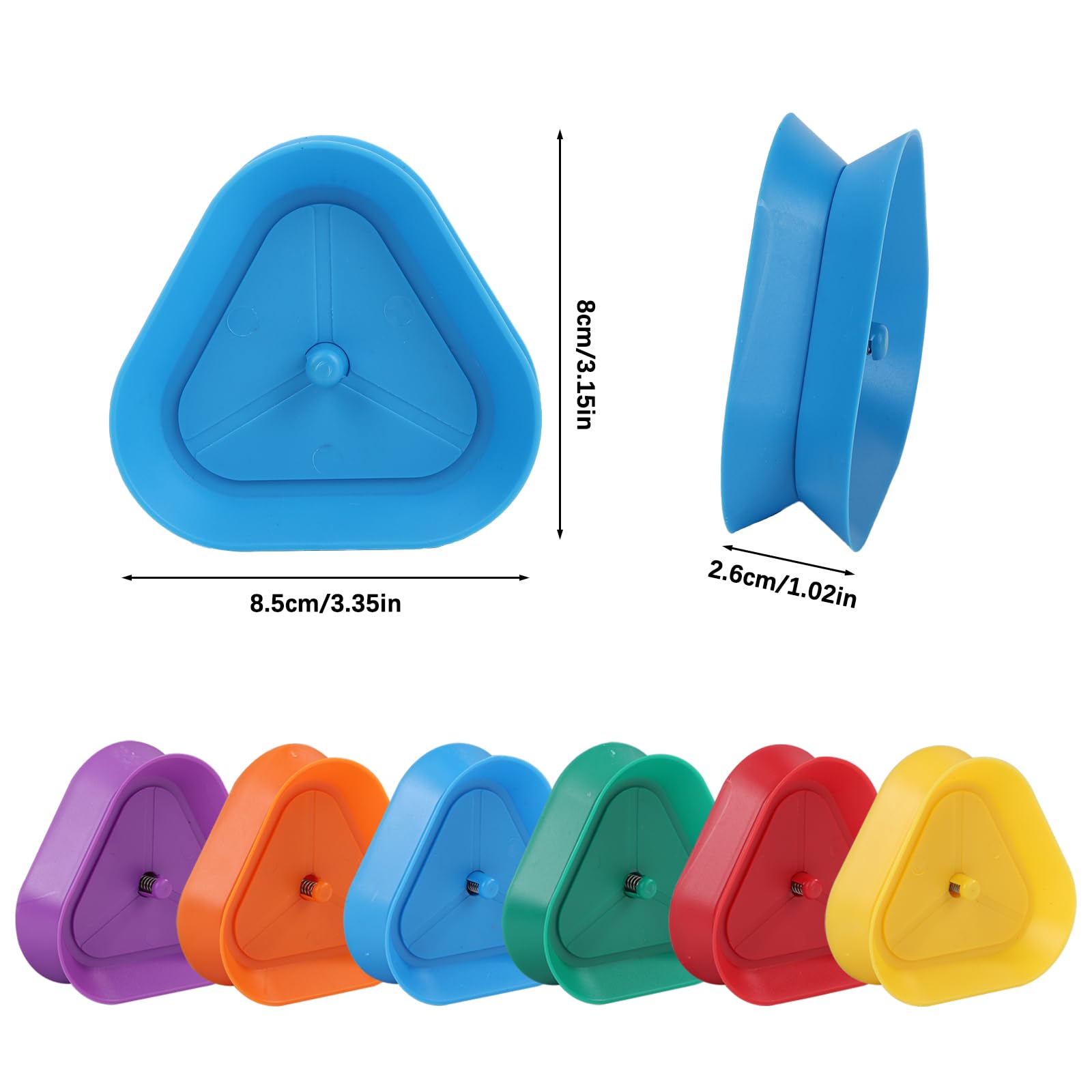 GHERPTE triangle card holder side view highlights ergonomic design for comfortable games