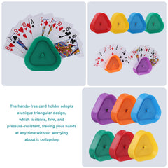GHERPTE triangle card holder spring-action demonstrates easy open and close