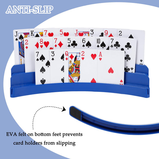 GHERPTE holds up to 45 standard playing cards for group games without frequent reshuffling.