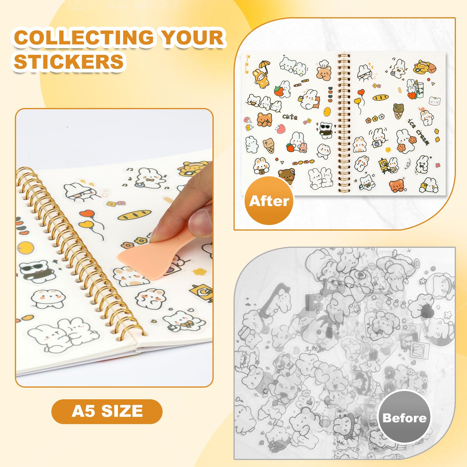Ghexartf cute alphabet labels add charm while organizing your collection.