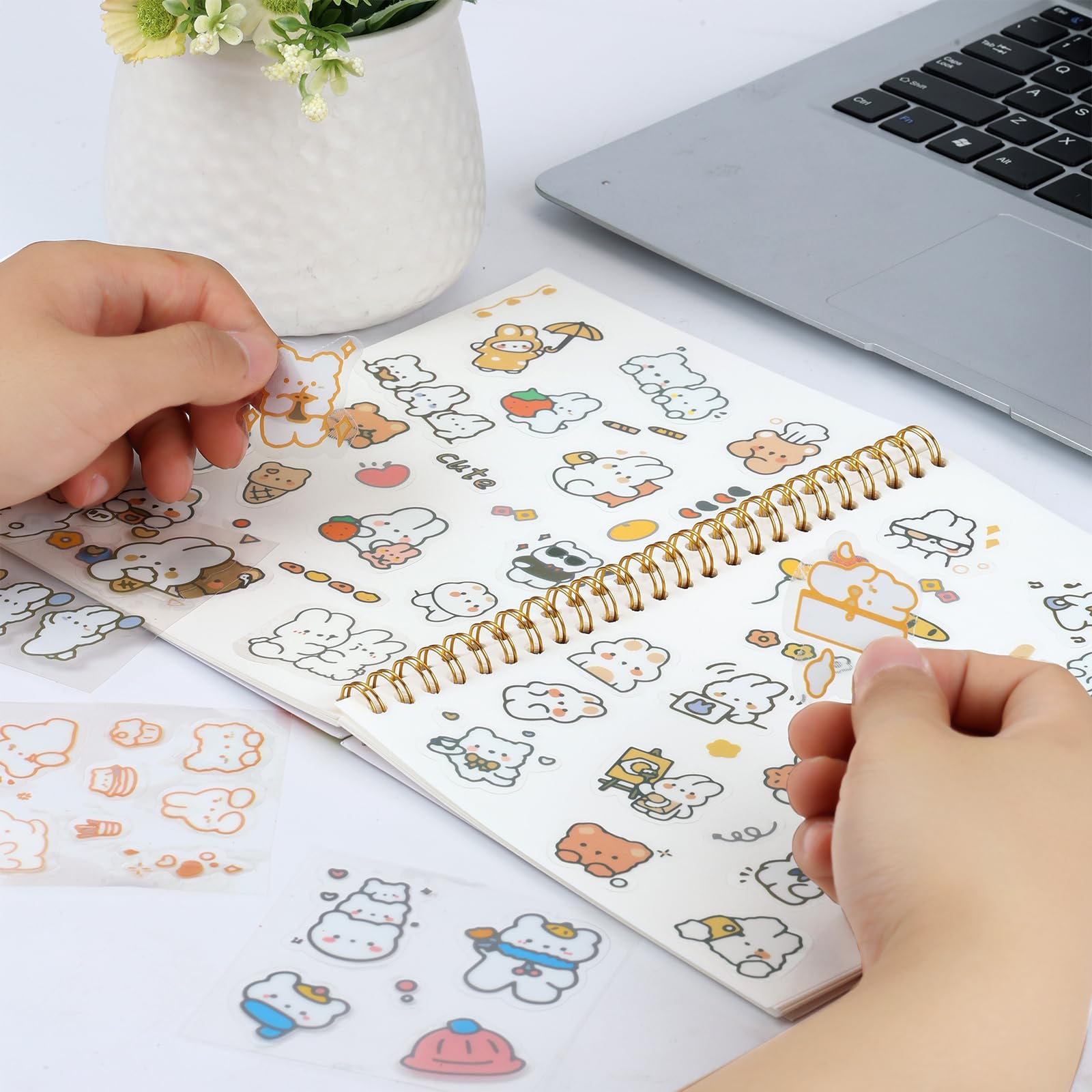 Ghexartf sticker organizer helps categorize styles and reduce clutter.