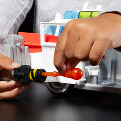 Ghostbusters Ecto-1 blaster seat swinging out for action scenes