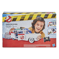 Ghostbusters Ecto-1 side view showing authentic detailing and scale.