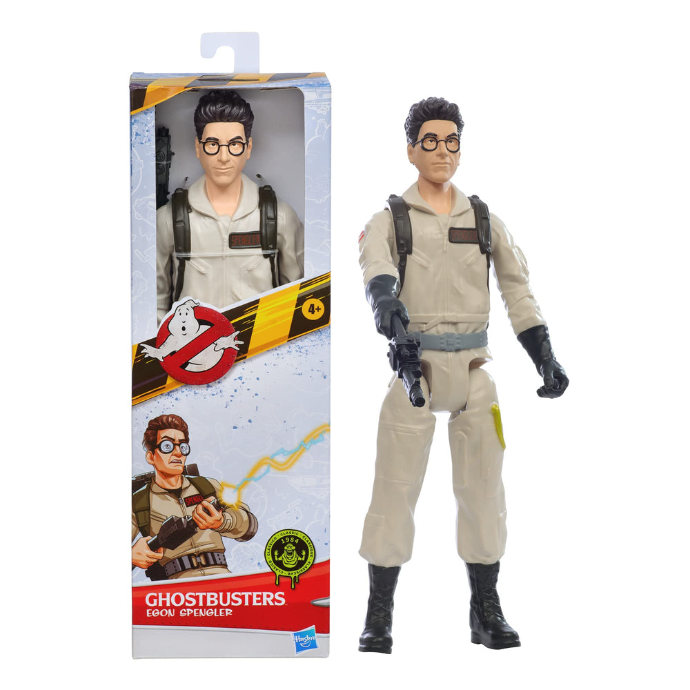 Ghostbusters Egon Spengler with proton blaster accessory for dynamic role-play.