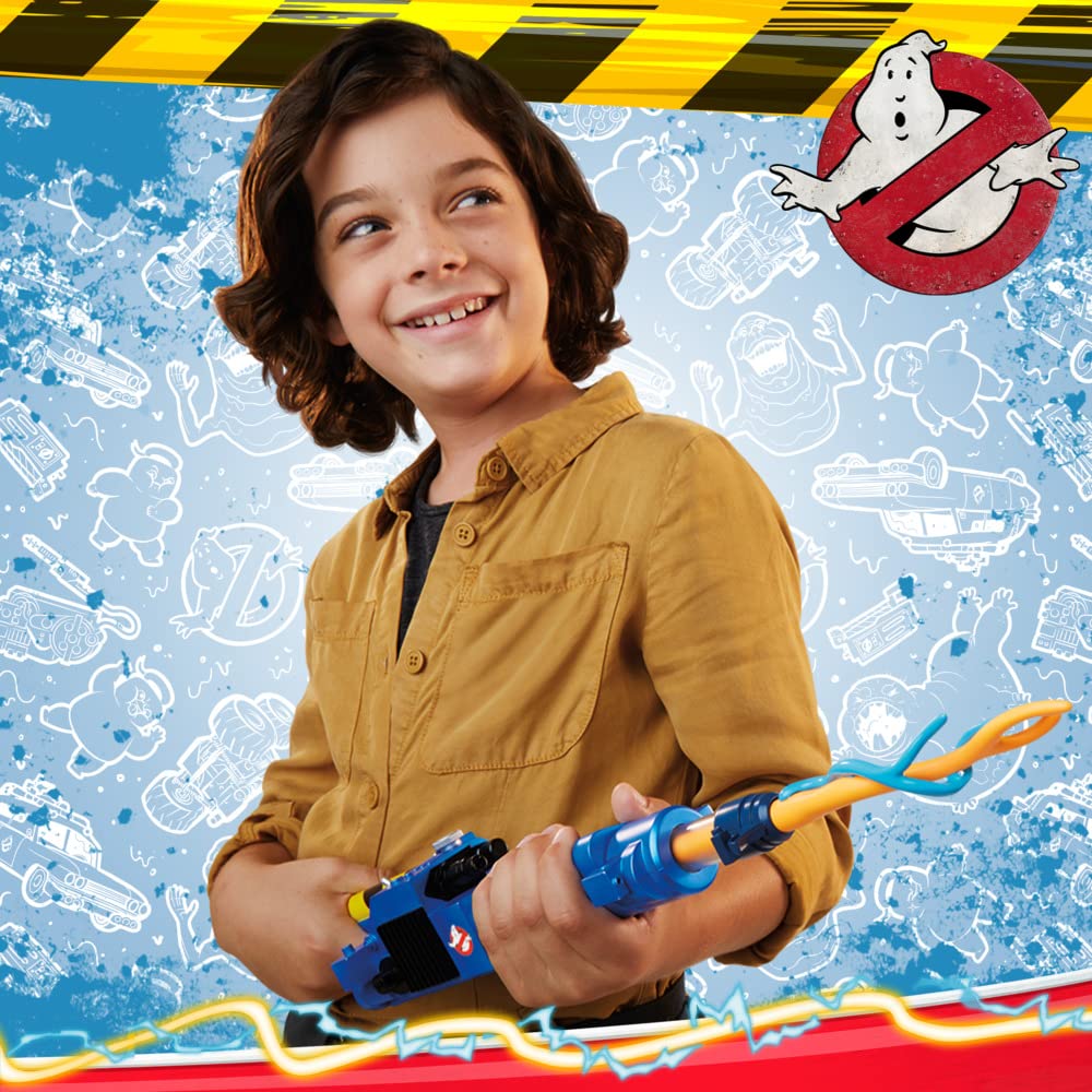 Ghostbusters gear display image showcases compatible toys for fans and collectors.