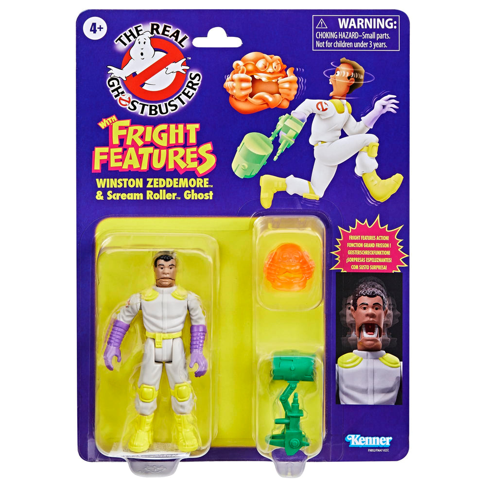 Ghostbusters Kenner Classics packaging for Winston Zeddemore figure enhances retro collection.
