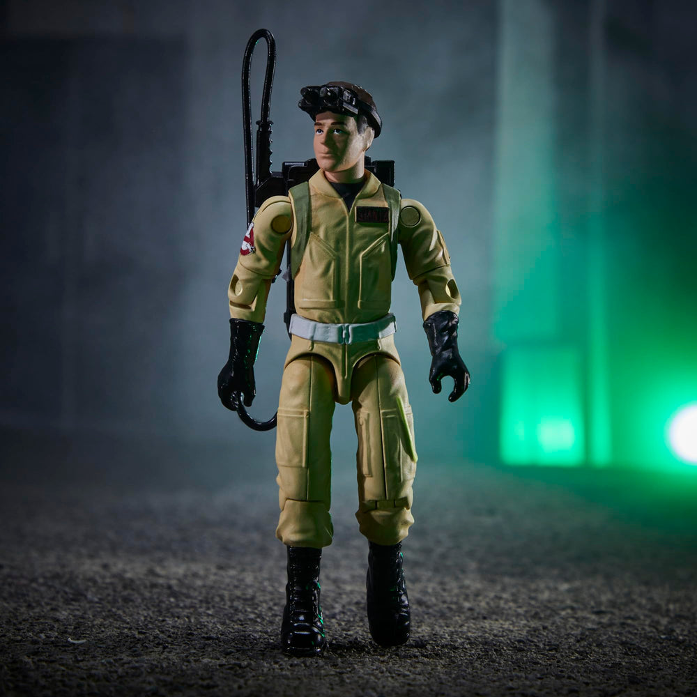 Peter Venkman figure with retro O-ring design for nostalgic display