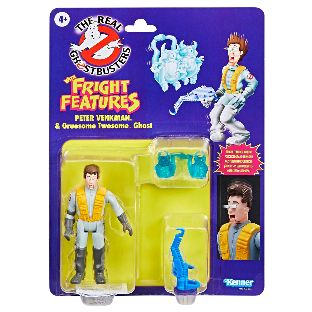 Ghostbusters Peter Venkman figure with Fright Features ready for retro play and display.