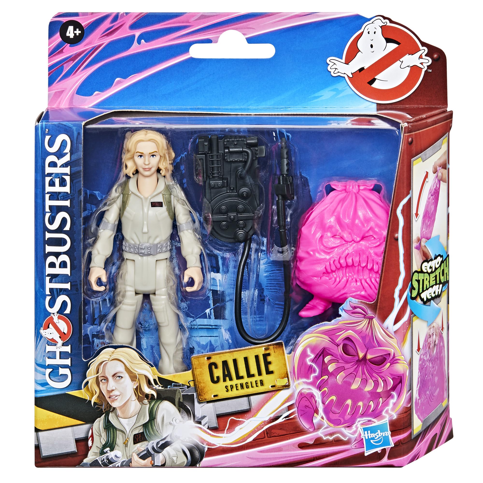 Possessor ghost with Ecto-Stretch Tech stretching over Callie Spengler