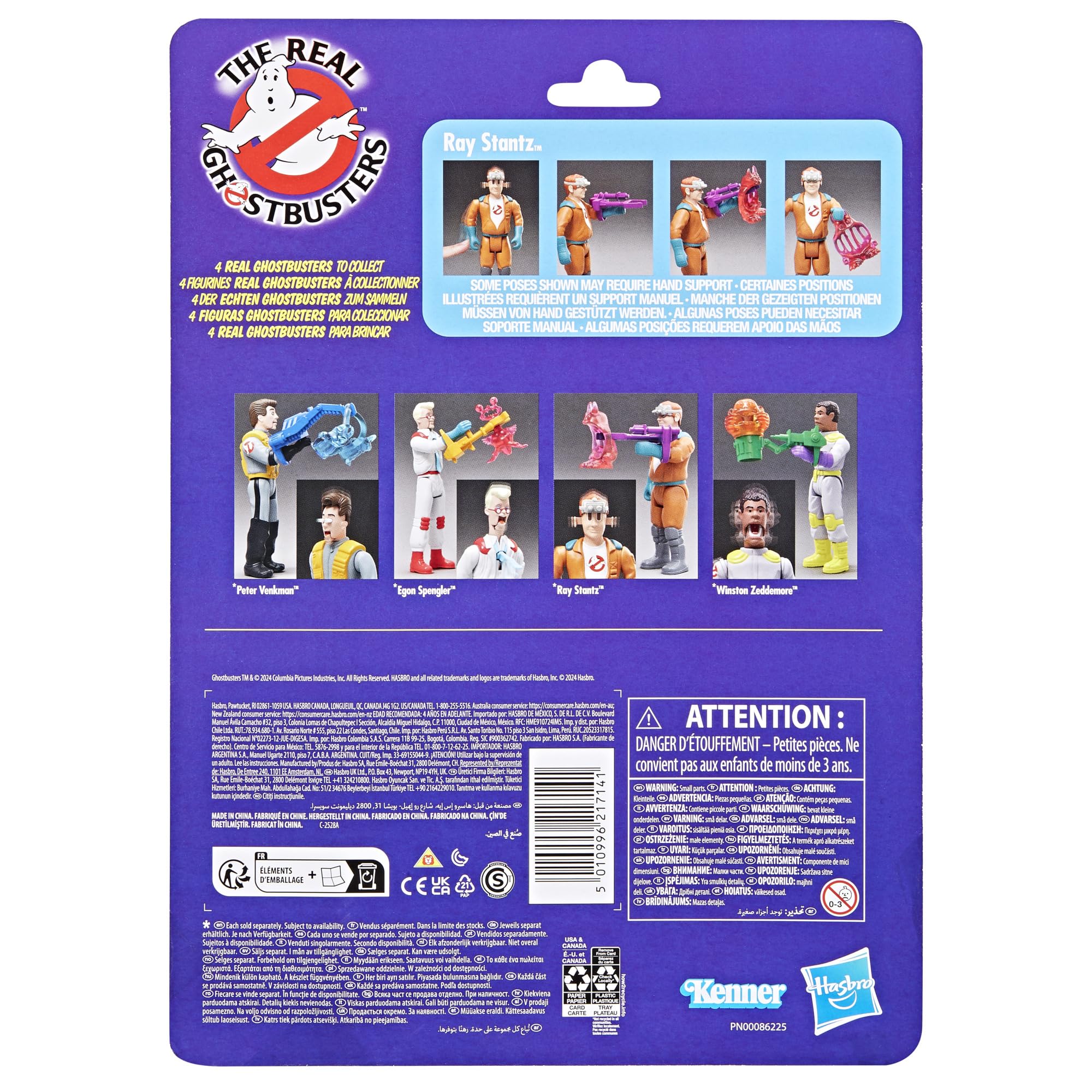 Ray Stantz Fright Features figure with raised hair captures dynamic play moments.