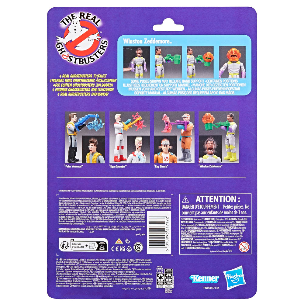 Winston Zeddemore Fright Feature jaw drop action encourages dynamic play.