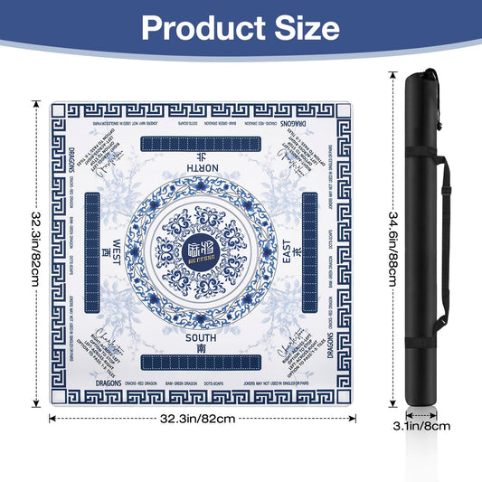 Ghouse Mahjong Mat foldable with carrying bag for portable game night.