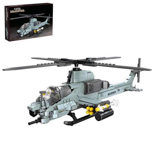 GHQYTPR AH-1Z Viper model ready for display, ideal for collectors and history enthusiasts.
