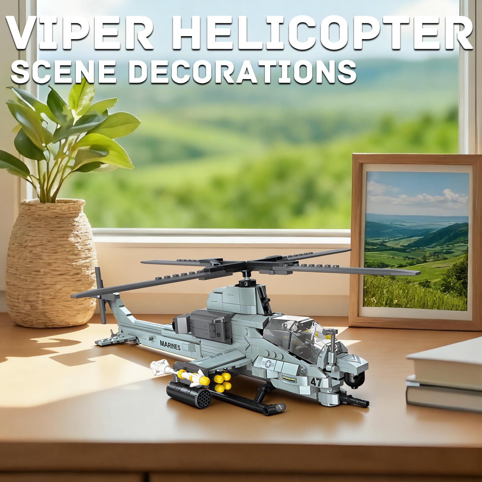 GHQYTPR AH-1Z Viper building experience emphasizes smooth, secure connections.