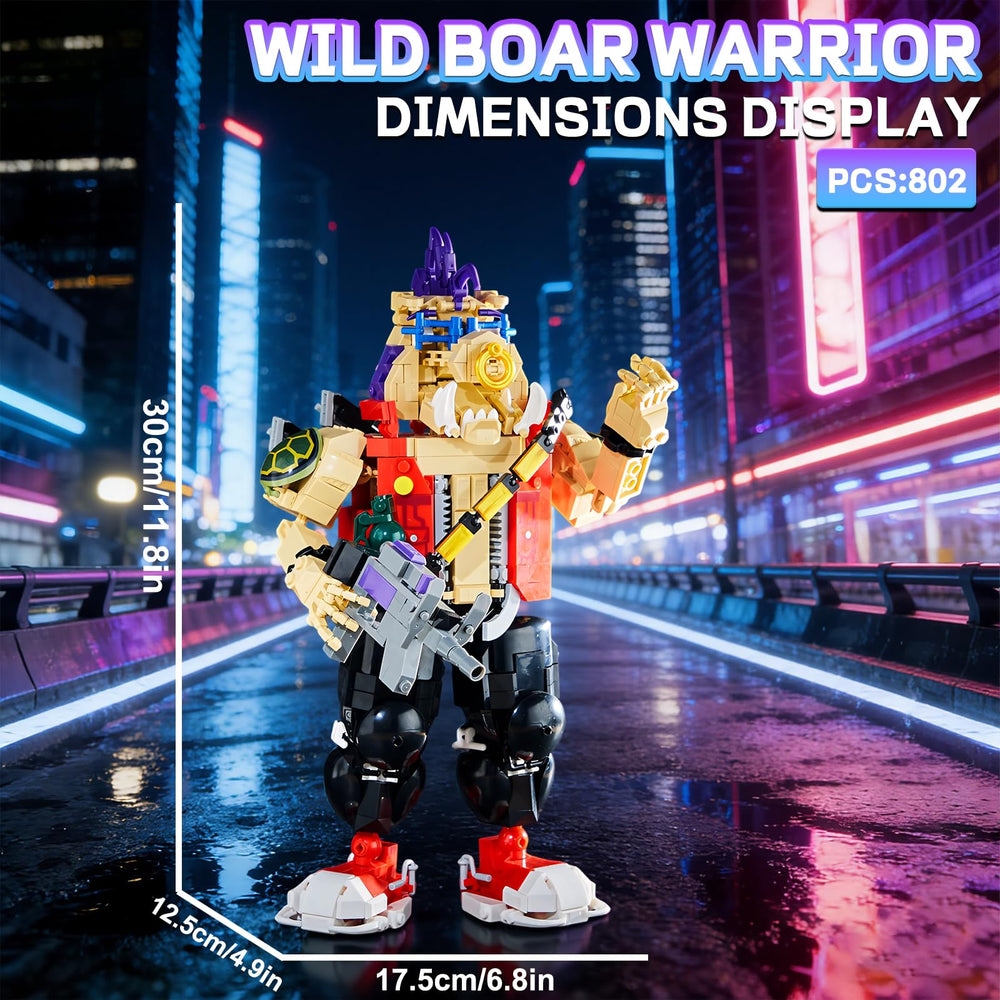GHQYTPR Wild Boar Warrior features mechanical limbs for flexed display poses.