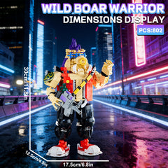 GHQYTPR Wild Boar Warrior features mechanical limbs for flexed display poses.