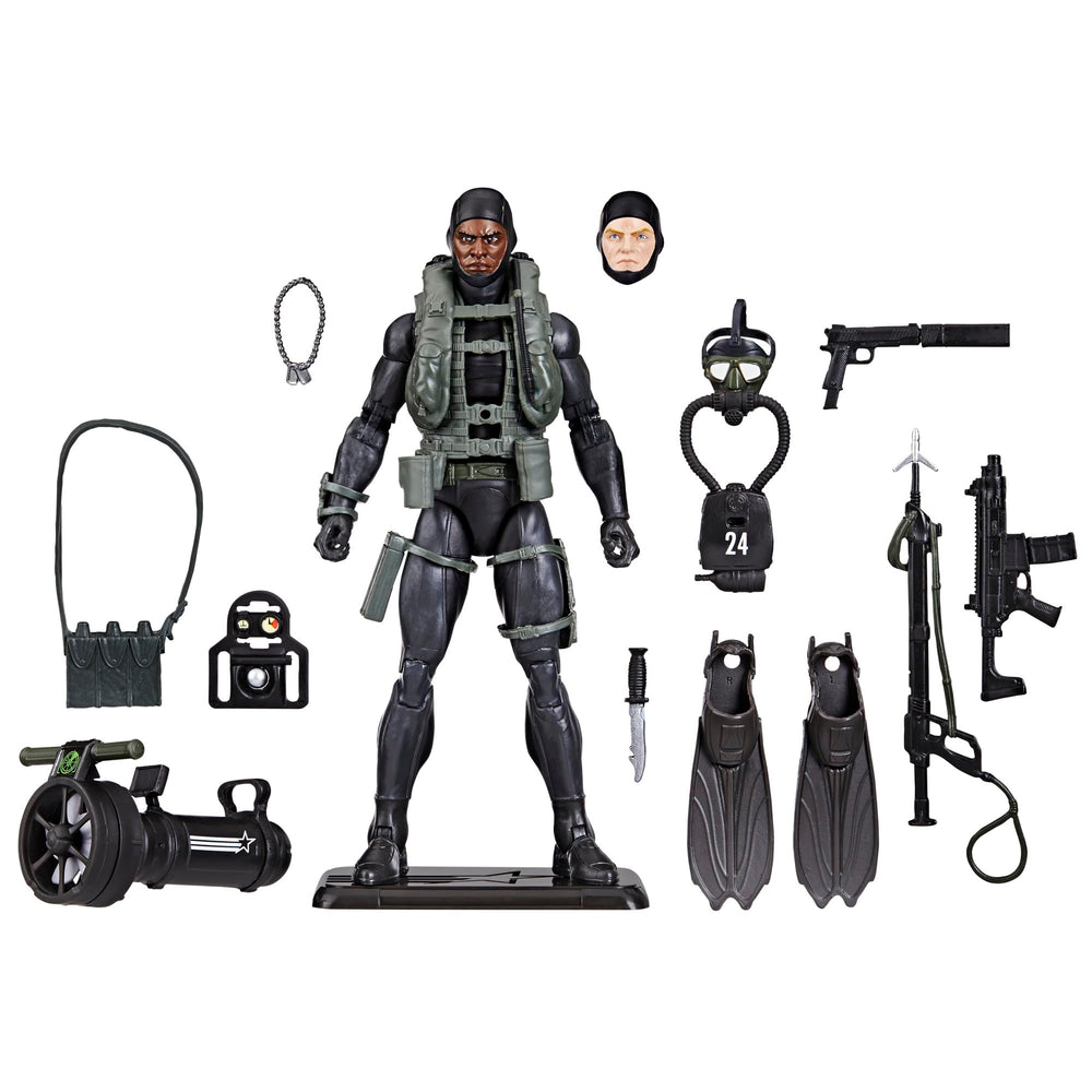 G.I. Joe 60th Anniversary Recon Diver figure in 6-inch scale for display and dynamic posing.