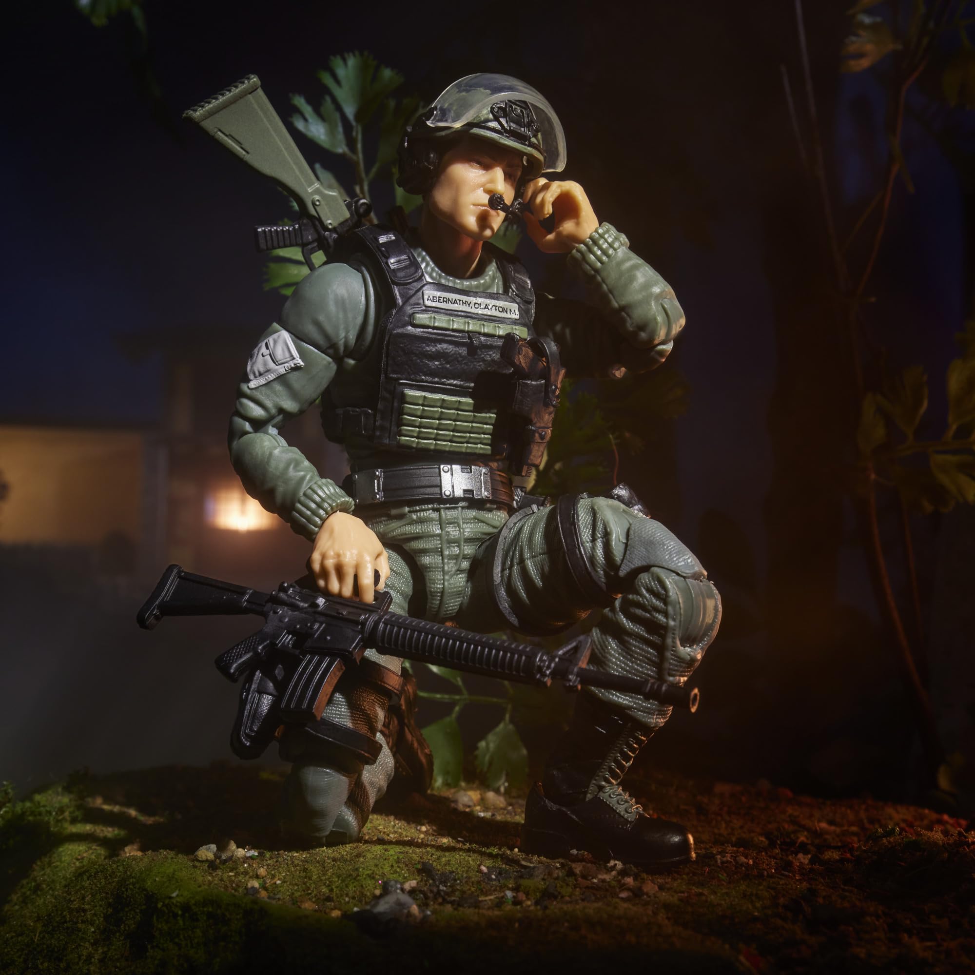 Highly poseable Hawk figure for dynamic action dioramas.