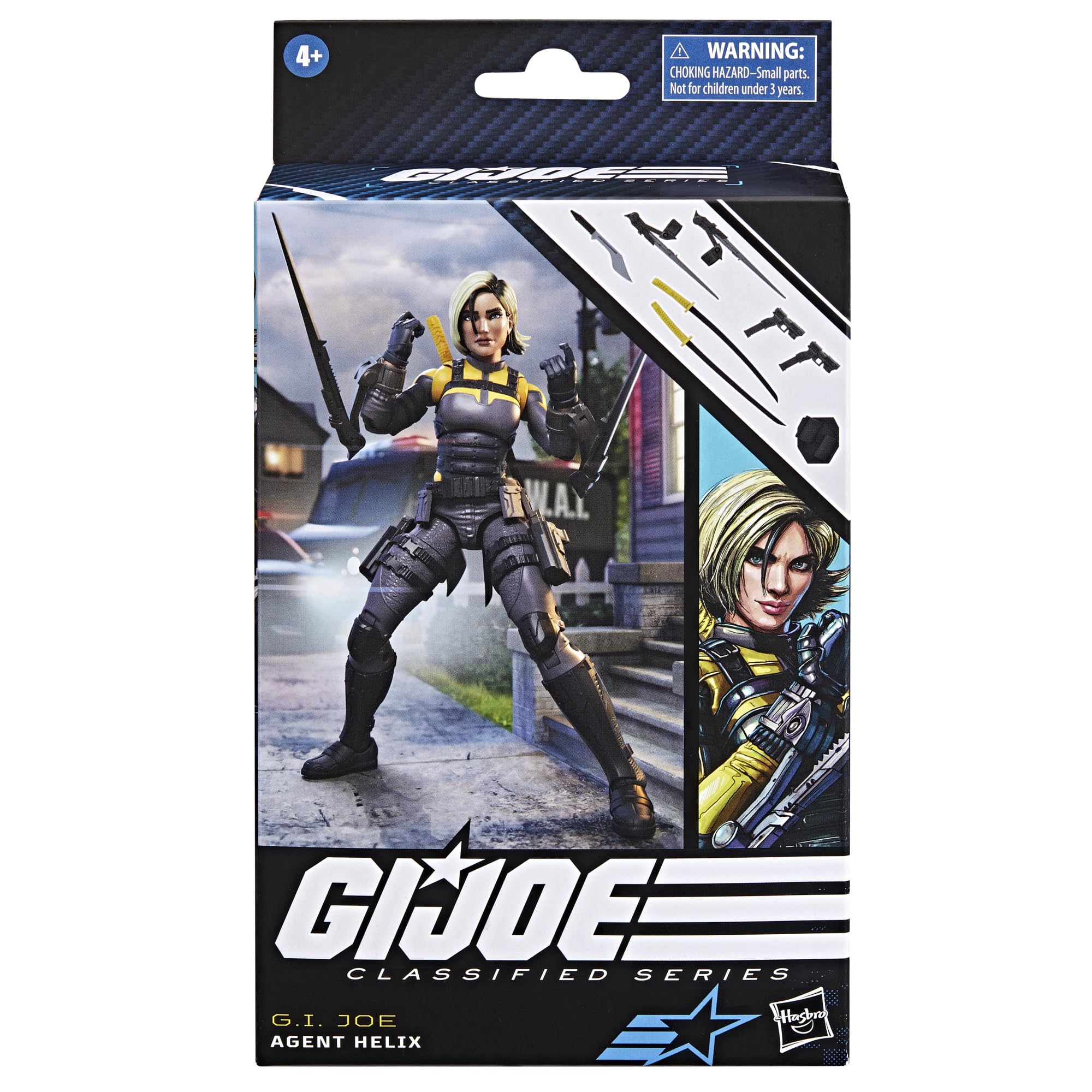 Agent Helix in a dynamic pose highlighting articulation and play value.