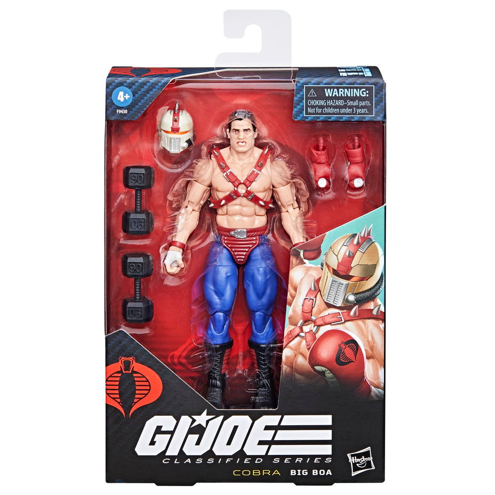 G.I. Joe Big Boa dumbbells emphasize weighty, dynamic battle-ready poses.