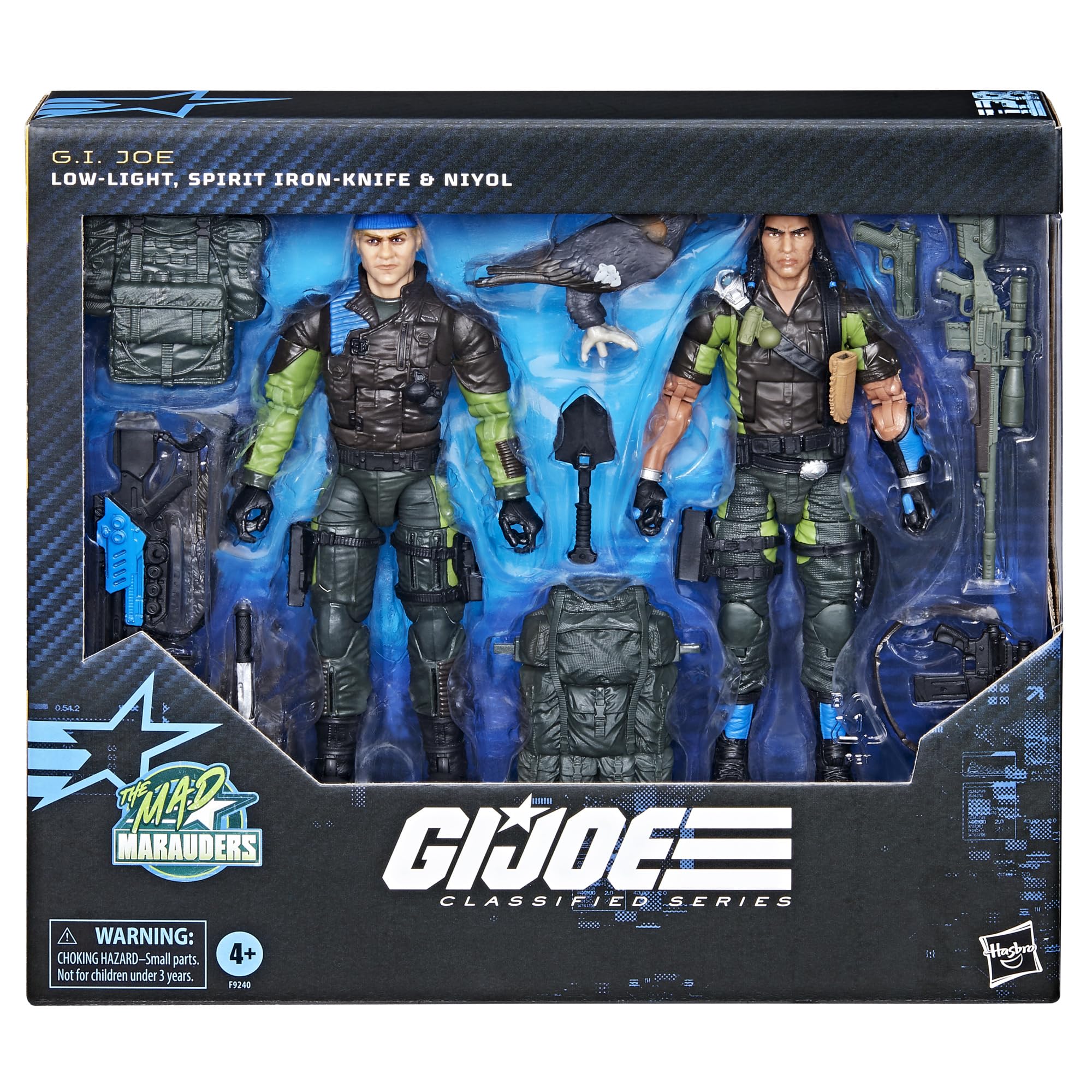 G.I. Joe Low-Light figure with backpack and gear for action poses.