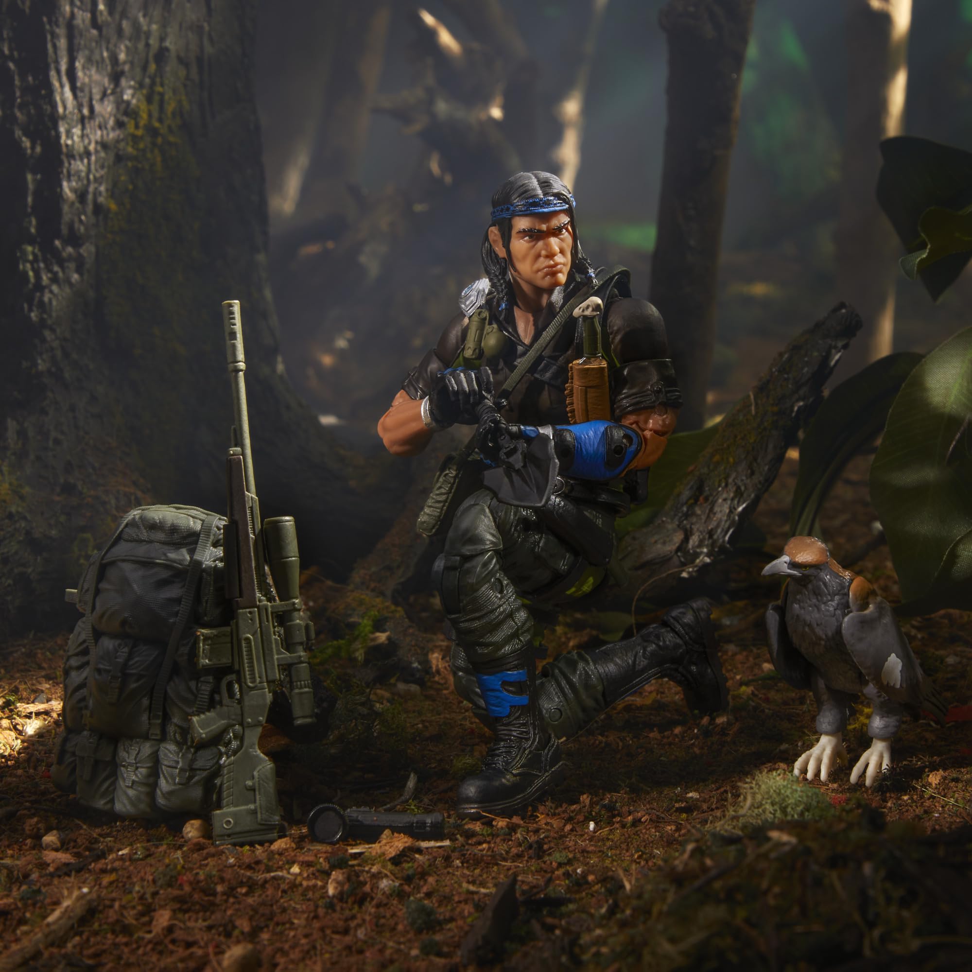 G.I. Joe Niyol with golden eagle companion for dramatic display.