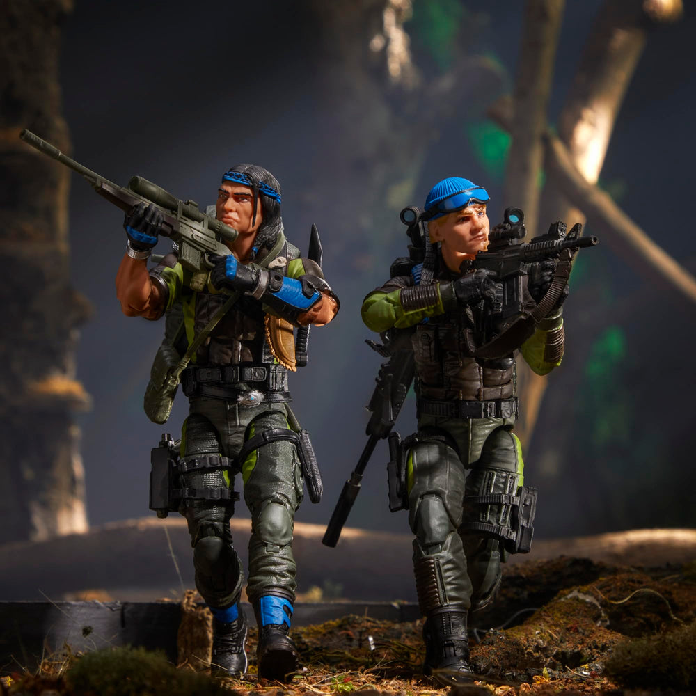 G.I. Joe Spirit Iron-Knife with backpack and gear for realistic scenes.