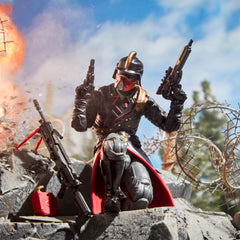 G.I. Joe Iron Grenadier weapon loadout and accessories laid out