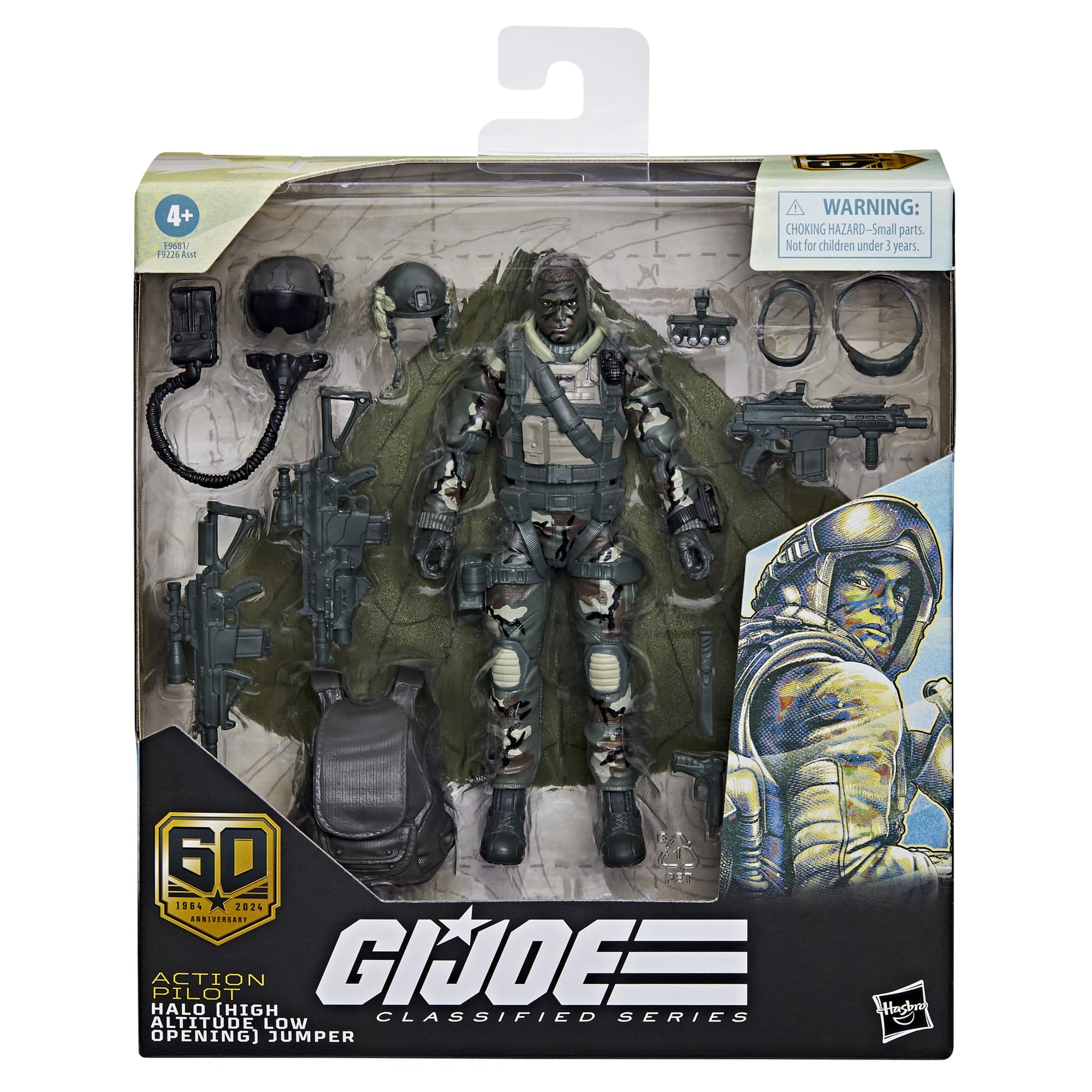 GI Joe helmet with visor and air hose for authentic look.