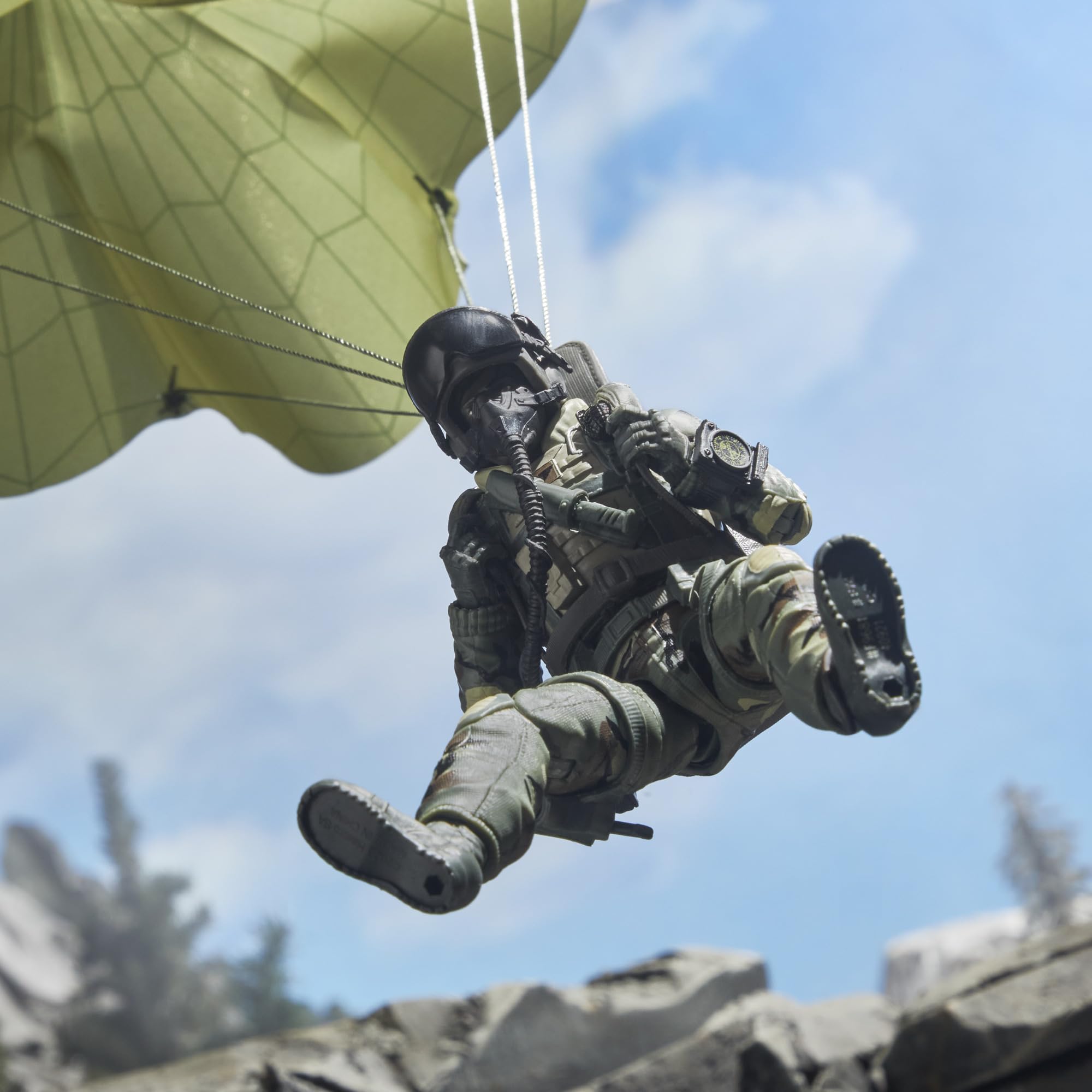 GI Joe wrist altimeter provides at-a-glance field data cues.
