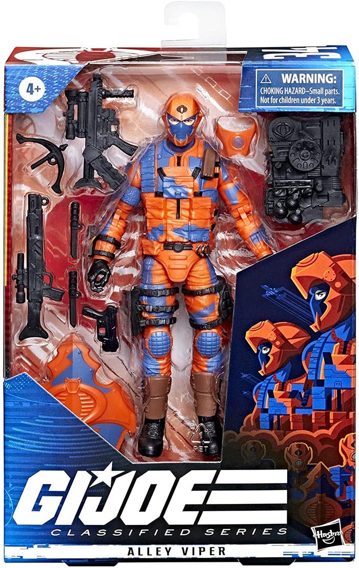 G.I. Joe Classified Alley Viper figure in 6-inch scale with premium articulation for dynamic posing.