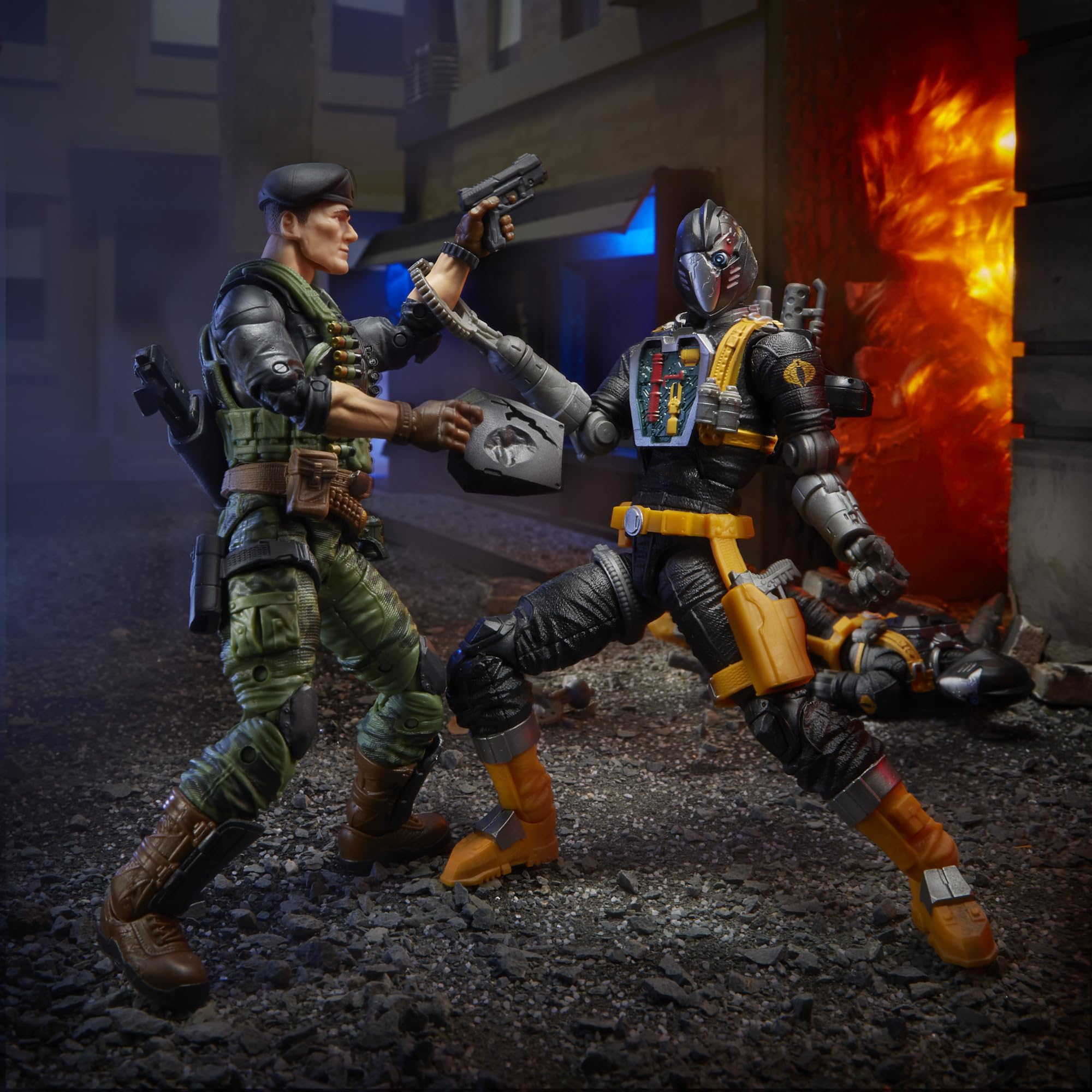 G.I. Joe BAT roster display encourages figure collection.