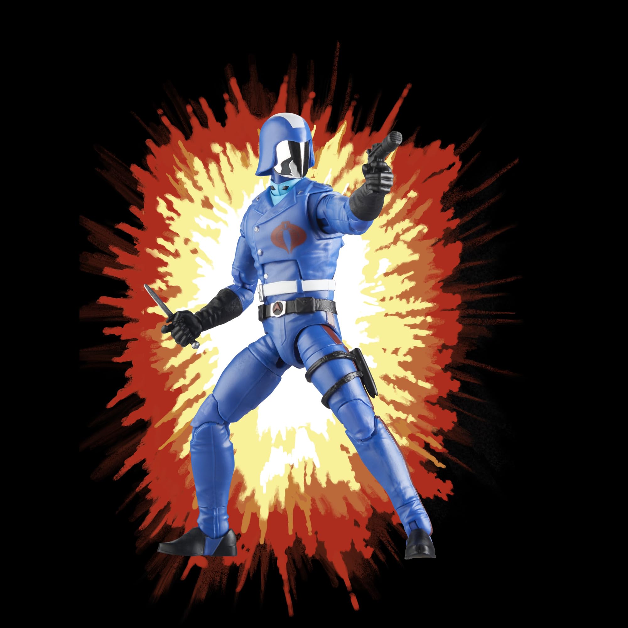 Weapon accessory complements classic Cobra Commander in combat setups
