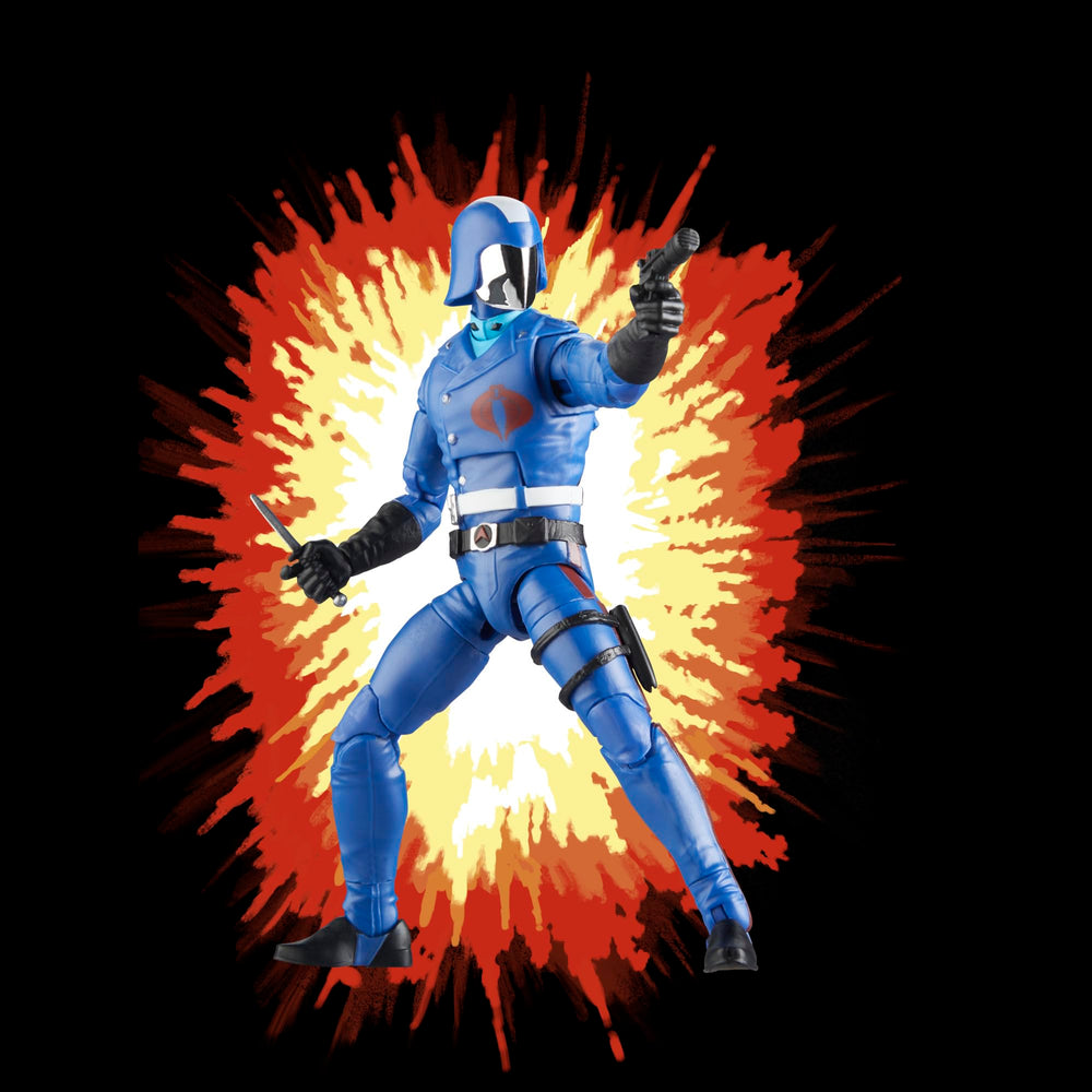 Weapon accessory complements classic Cobra Commander in combat setups