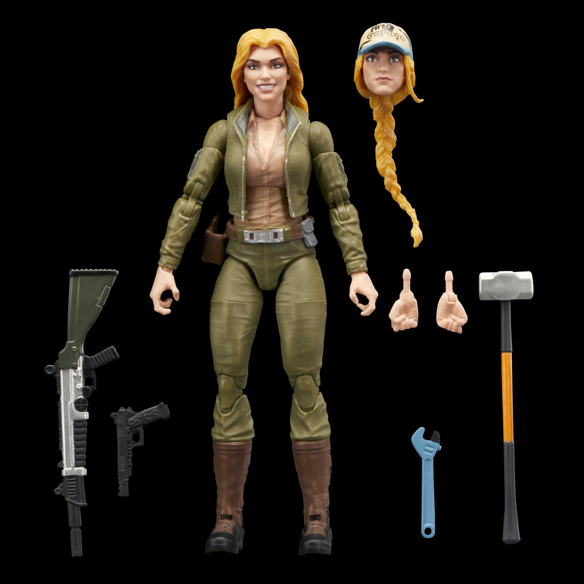 G.I. Joe Cover Girl Krieger retro cardback packaging for display.