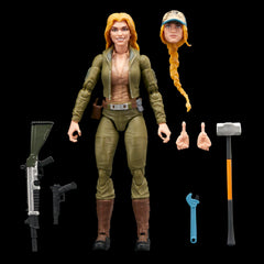 G.I. Joe Cover Girl Krieger retro cardback packaging for display.