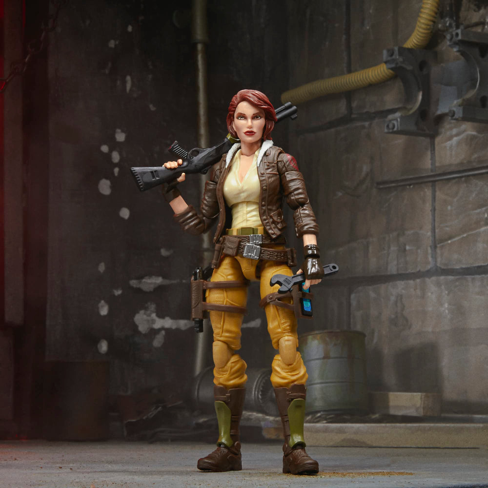Data pad with vehicle schematics complements Courtney Krieger figure.