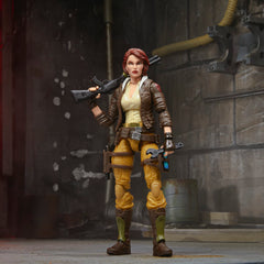 Data pad with vehicle schematics complements Courtney Krieger figure.