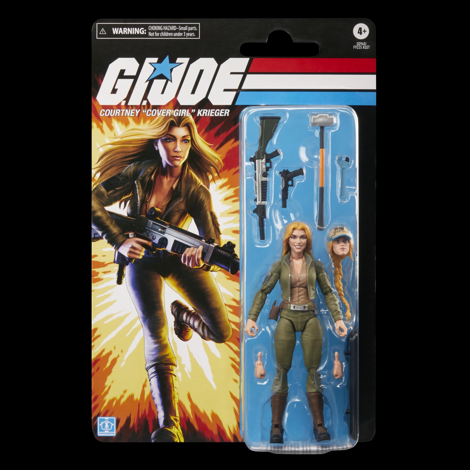 G.I. Joe Cover Girl Krieger dynamic poseability for diorama scenes.